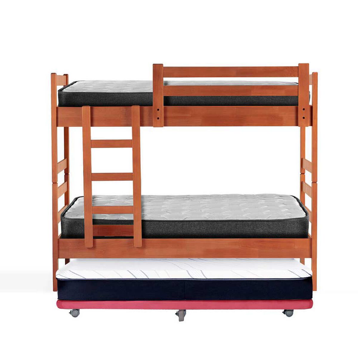 Camarote Triple Latam Home 1 Plaza Zen + Colchón Espuma Palo Rosa
