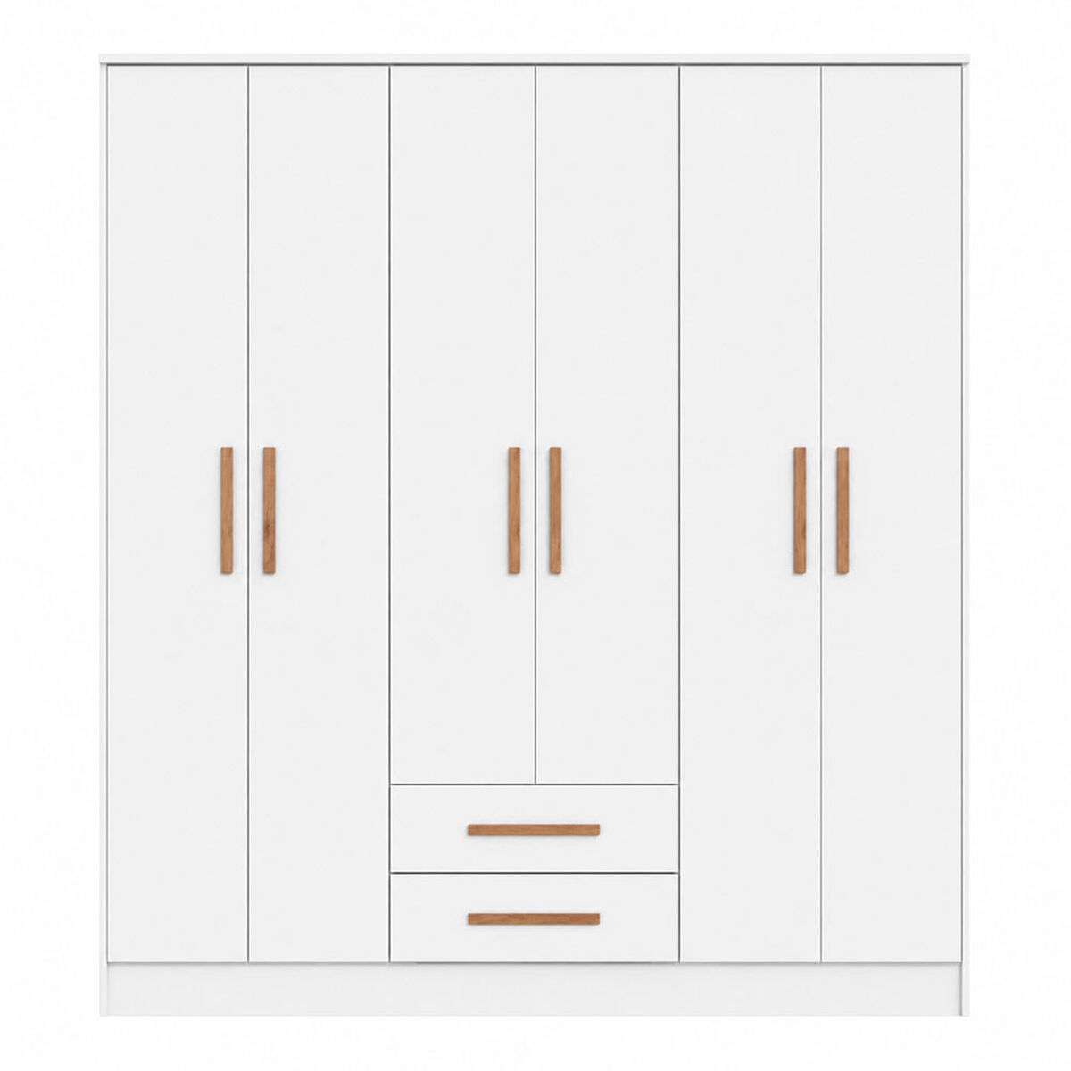 Closet Vekkahome Americano 6 Puertas 2 Cajones Blanco