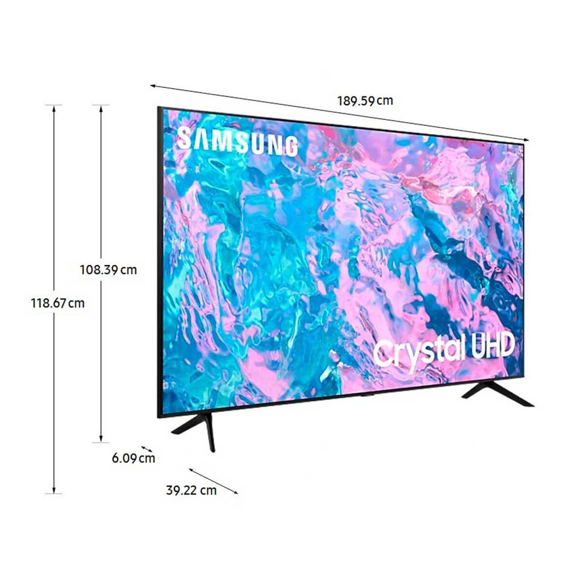 LED 85" Samsung CU7000 Smart TV 4K UHD 2023