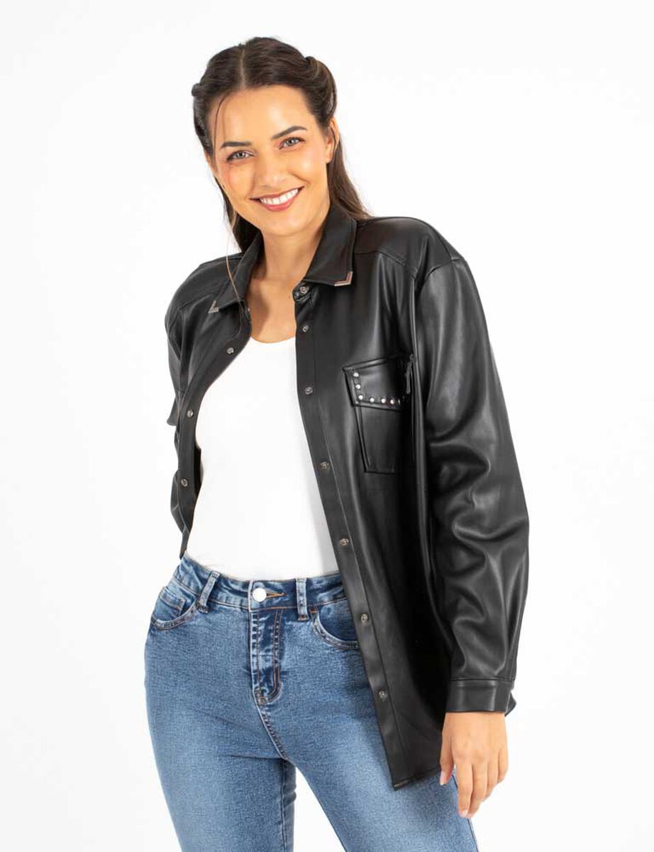 Chaqueta Ecocuero Mujer Alma