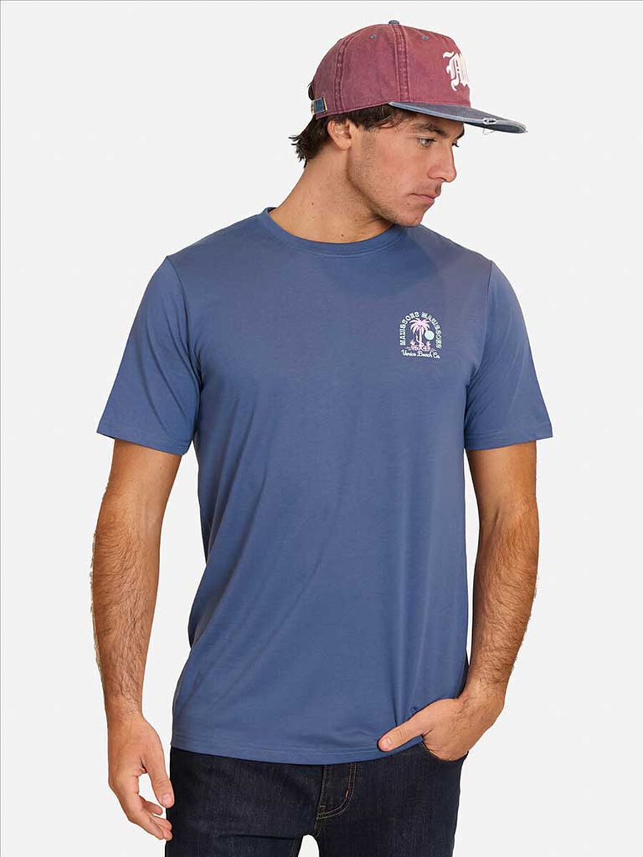 Polera Con Estampado Manga Corta Hombre Maui And Sons