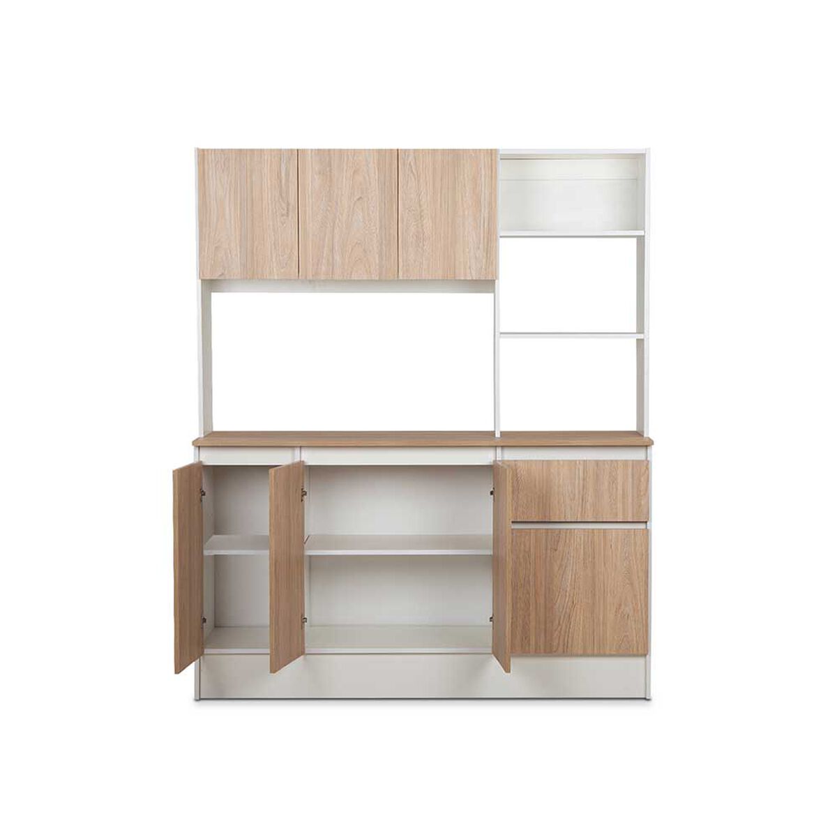 Mueble de Cocina CIC Niza 1 Caj&oacute;n 7 Puertas Blanco Alpino