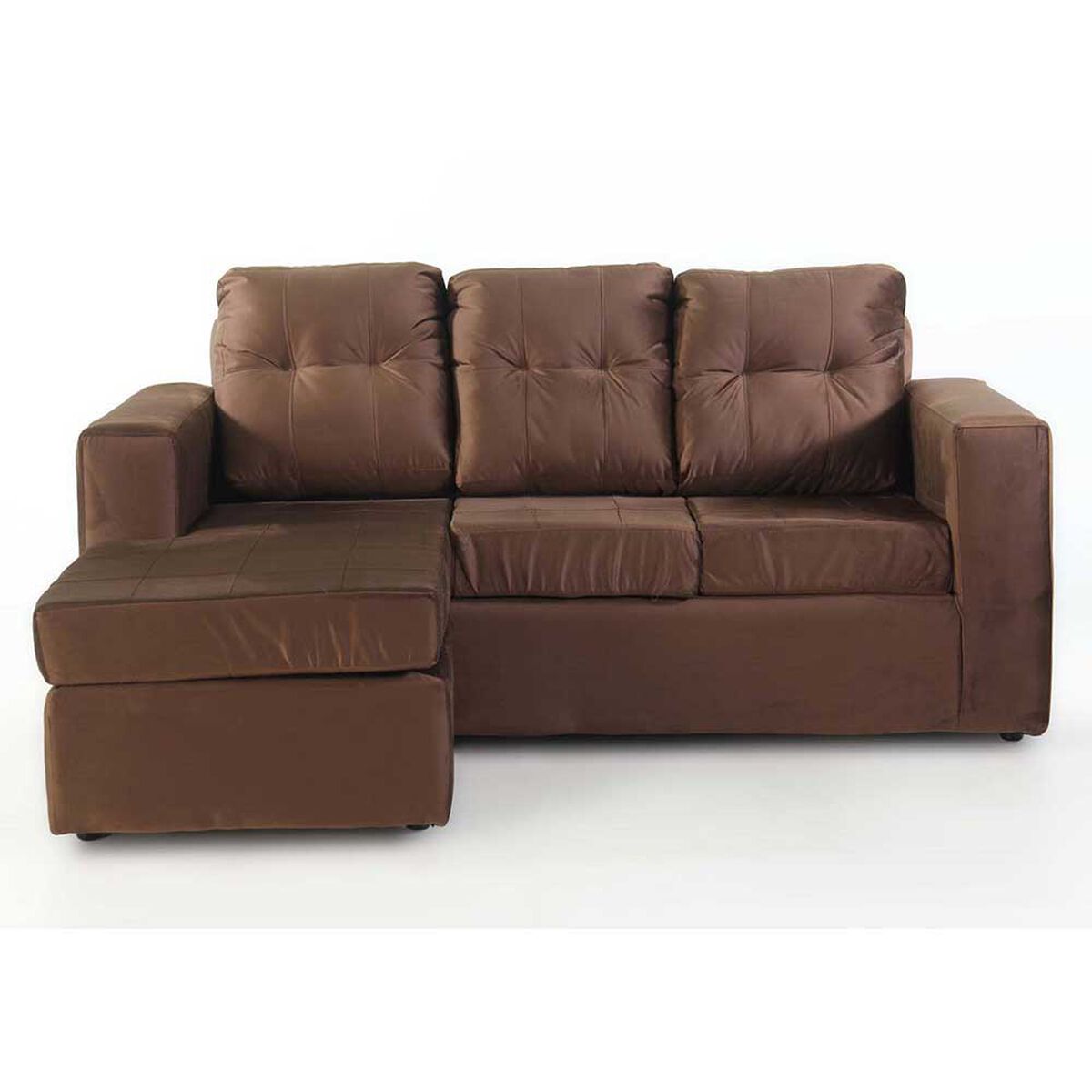 Sofá Modular Kea Rodas 3 Cuerpos Café