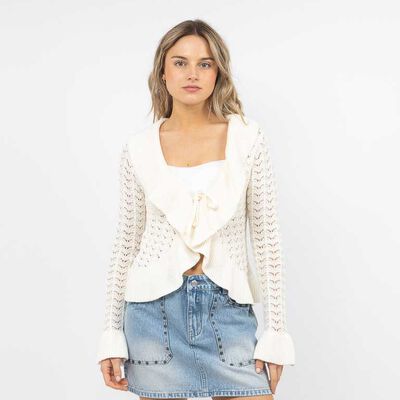 Sweater Vuelos Mujer Icono Crudo