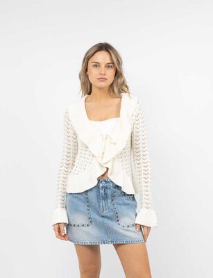 Imagen 1 del producto Sweater Vuelos Mujer Icono Crudo