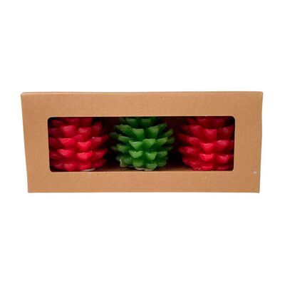 Adorno Navideño Set Velas 3 Piezas Casanova