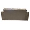 Juego de Living Kea Nize Sofá 3 Cuerpos + Dos Pouf 1 Cuerpo Cañamazo Beige