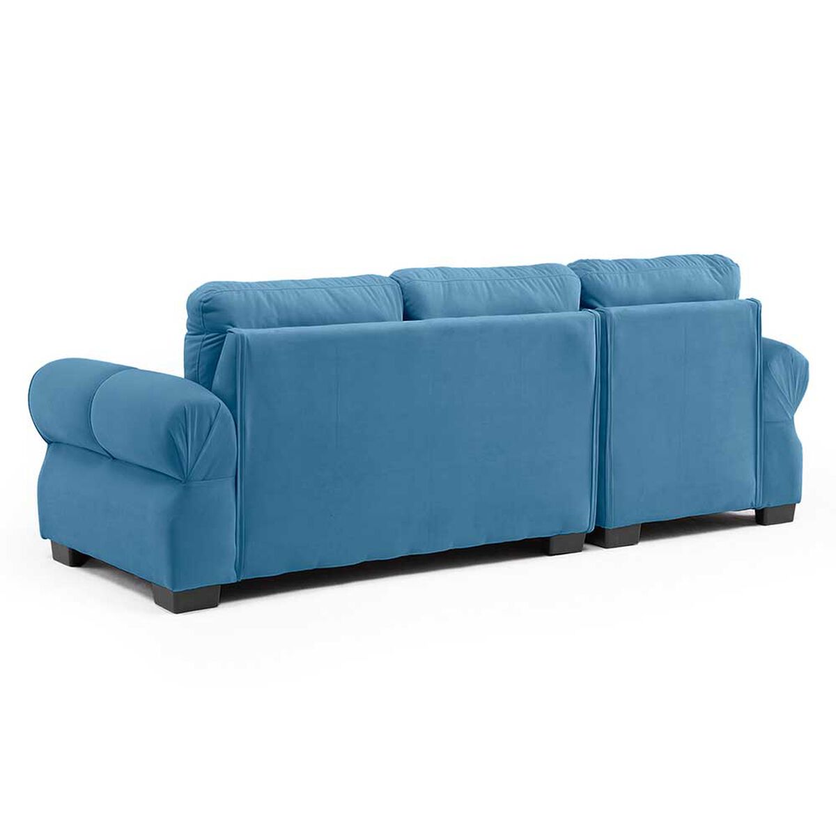 Sof&aacute; Seccional Living Factory Oregon 4 Cuerpos Azul