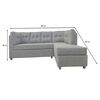 Sofá Seccional Muebles MPR New Journey 3 Gris