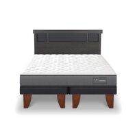 Cama Europea CIC Base Dividida 2 Plazas Anatomic + Respaldo Dublin
