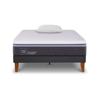 Imagen 1 del producto Cama Europea CIC 1,5 Plazas Ortopedic Advance + Almohada Viscoelástica