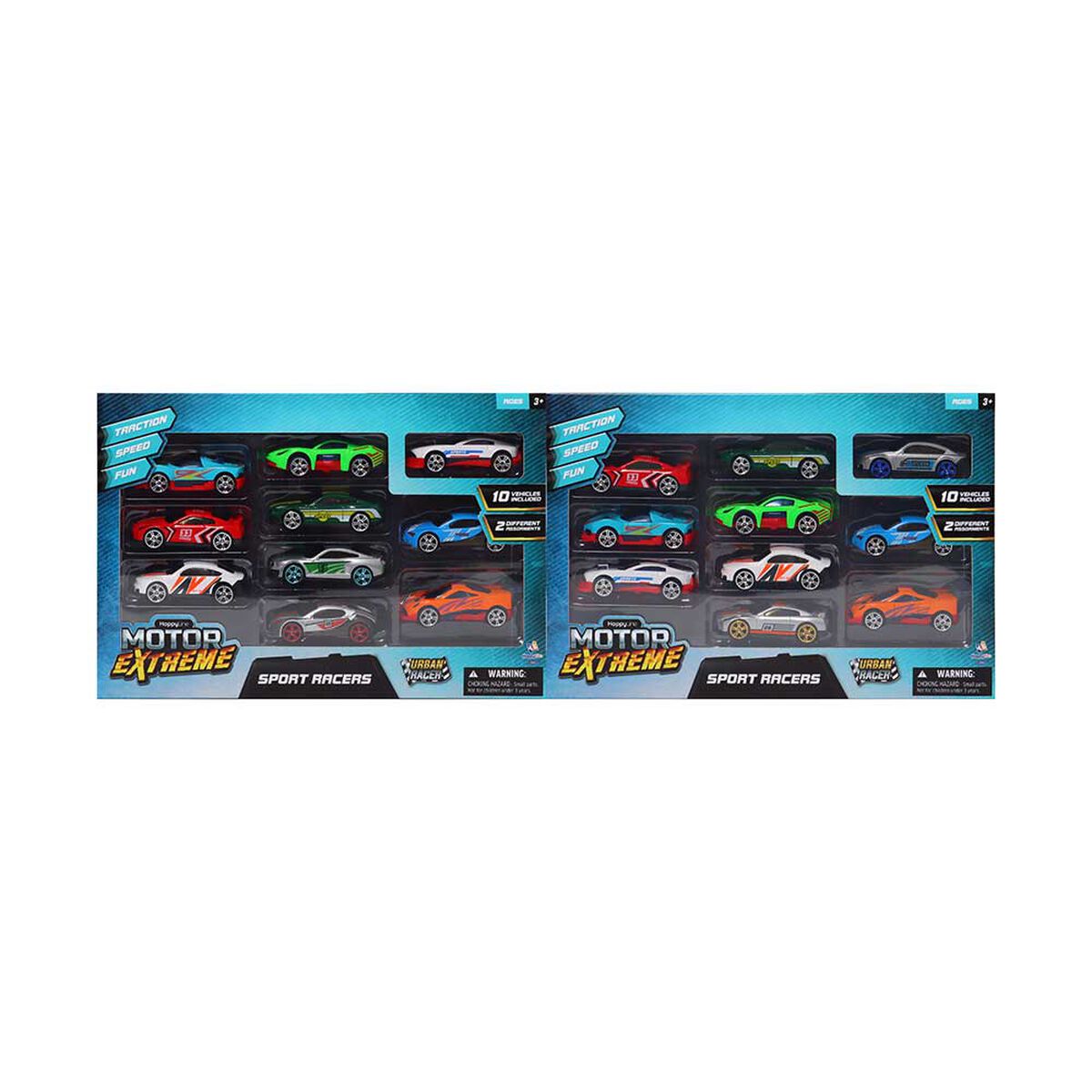Set de 10 Autos Colores Surtidos Happy Line