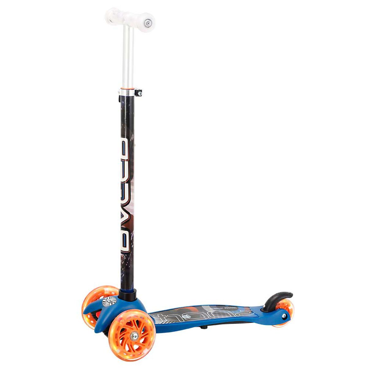 Scooter Micro Ajustable con Luz Azul y Negro Racer