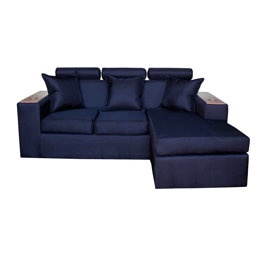 Sofá Modular Muebles MYM Heytan 4 Cuerpos Negro