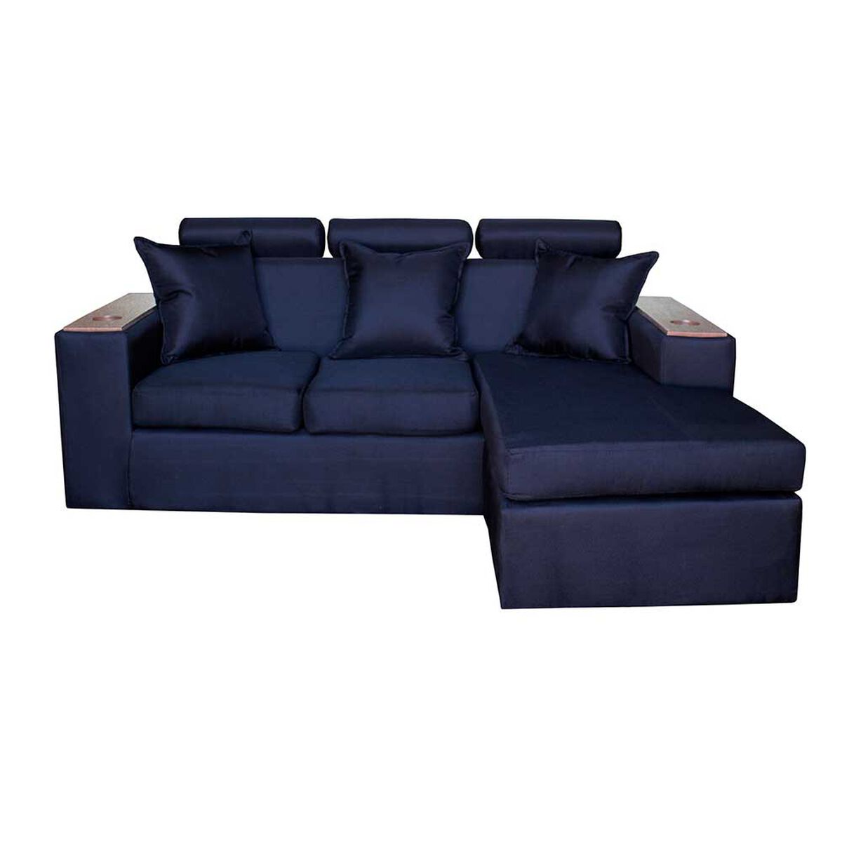 Sof&aacute; Modular Muebles MYM Heytan 4 Cuerpos Negro