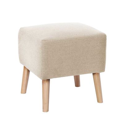 Pouf Latam Home Burdeos Lino Blanco