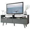 Rack TV Vekkahome Oslo Hasta 55" Gris
