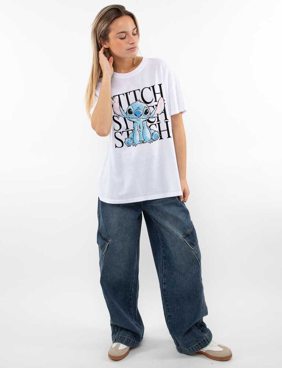 Polera Dibujos Animados Manga Corta Mujer Icono