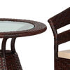 Set de Terraza Rattan PVC Spazzio Borneo 2 Sillas Café
