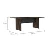Escritorio TuHome Home Office Negro Soft Coñac