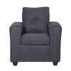 Juego de Living Black Factory Ranger Sofá 3 Cuerpos + Dos Sillones 1 Cuerpo Marengo