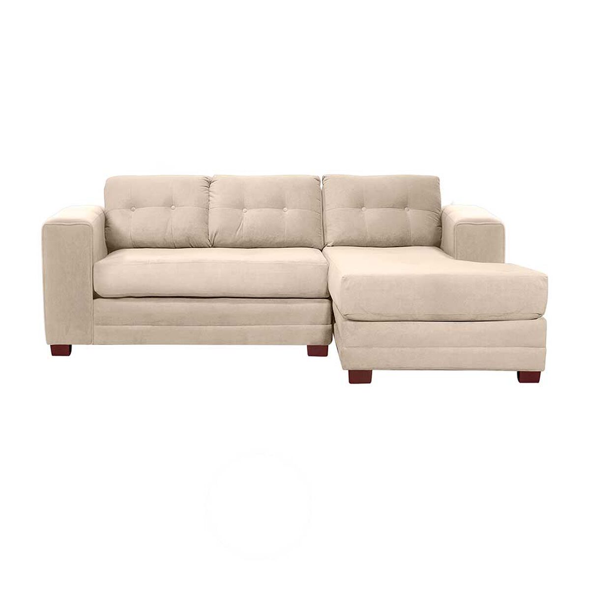 Sof&aacute; Seccional Derecho Living Factory Roma 3 Cuerpos Beige