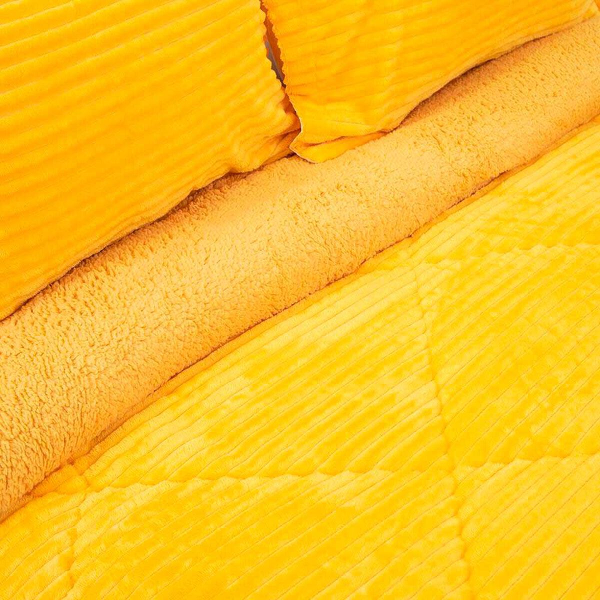 Cubrecama Doral 2 Plazas Mostaza Cotel&oacute;n