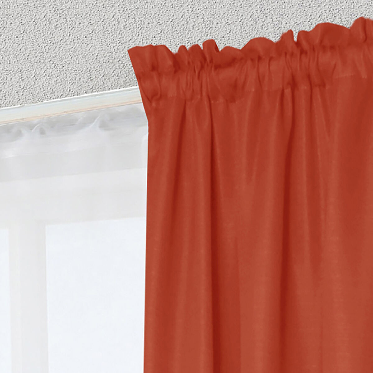 Combo Cortinas Doral Tabatha 220 x 140 cm Terracota