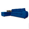 Seccional Izquierdo Elegant Houston Cheise Tela 5 Cuerpos Azul