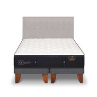 Cama Europea CIC Base Dividida King Premium + Respaldo Tigris