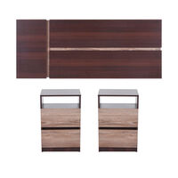 Respaldo + 2 Veladores CIC 2 Plazas Enio