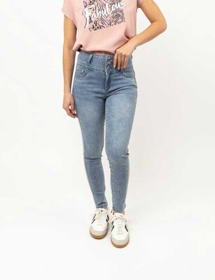 Imagen 1 del producto Jeans Skinny Mujer Fiorucci Celeste, Indigo, Negro