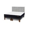 Cama Europea CIC Base Dividida 2 Plazas Premium + Respaldo Sile