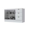 Mueble de Cocina Base Home Mobili Tulum 3 Cajones 2 Puertas Blanco