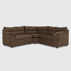 Seccional Muebles MPR Array&aacute;n 2-1-2 Cuerpos Felpa Chocolate