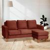 Sofá Seccional Intercambiable Latam Home Venecia 3 Cuerpos Chocolate