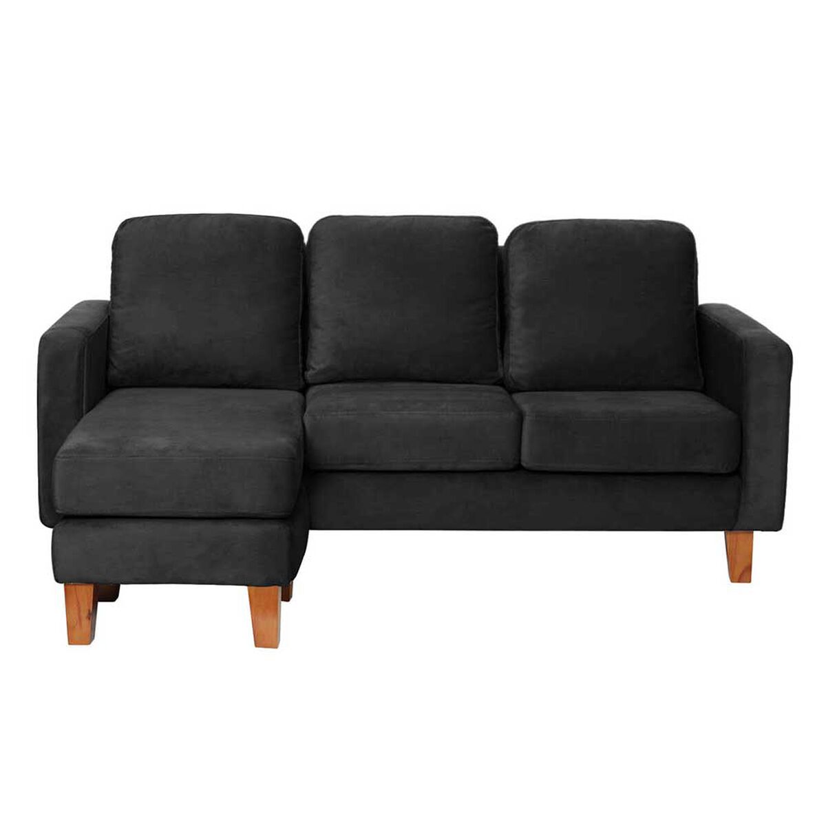 Sofá Seccional Intercambiable Latam Home Venecia 3 Cuerpos Negro