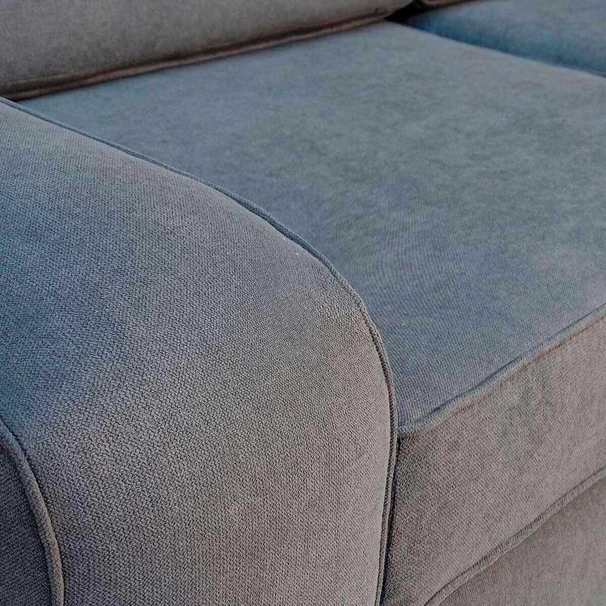 Juego de Living Elegant Detail Boston Sof&aacute; 3 Cuerpos + Dos Sillones 1 Cuerpo Gris