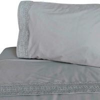 Juego de Sábanas Illusions 180 Hilos 1,5 Plazas Broderie Gris