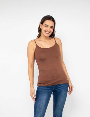 Imagen 1 del producto Polera Sin Manga Mujer Zibel Cafe