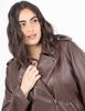 Chaqueta Biker Ecocuero Mujer Extralindas
