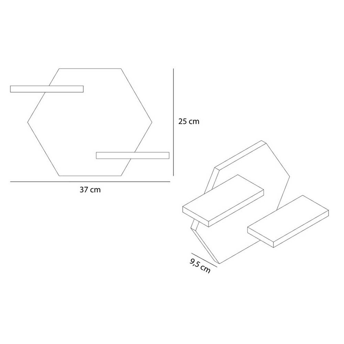 Repisa TuHome Faro Rovere