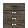 Mueble Archivador TuHome Home Office 4 Cajones Negro Soft Coñac
