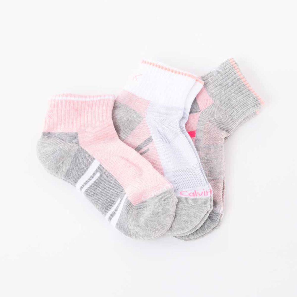 Pack 3 Calcetas de Algodón Rosado Mujer Calvin Klein