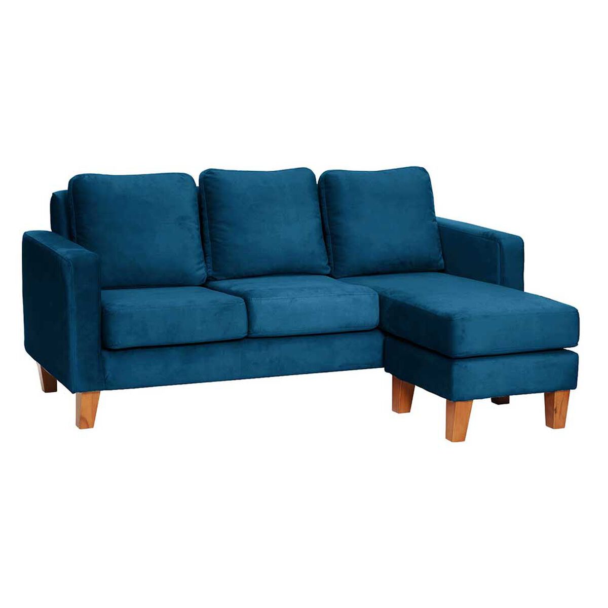 Sofá Seccional Intercambiable Latam Home Venecia 3 Cuerpos Azul Petróleo
