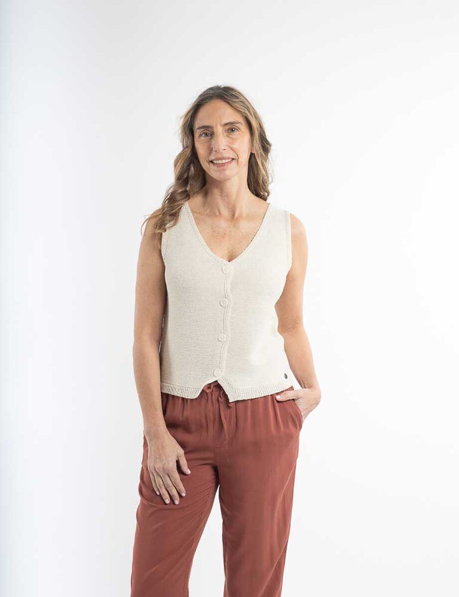 Sweater Sin Mangas Mujer Portman Club