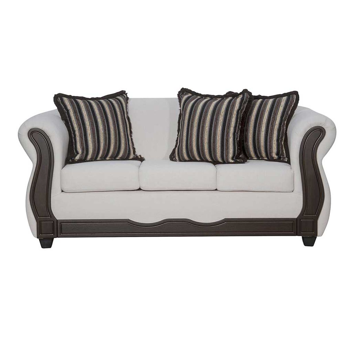 Juego de Living Black Factory Sofia 5 Cuerpos Crudo