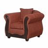 Juego de Living Black Factory Barcelona Sofá 3 Cuerpos + Dos Sillones 1 Cuerpo Terracota