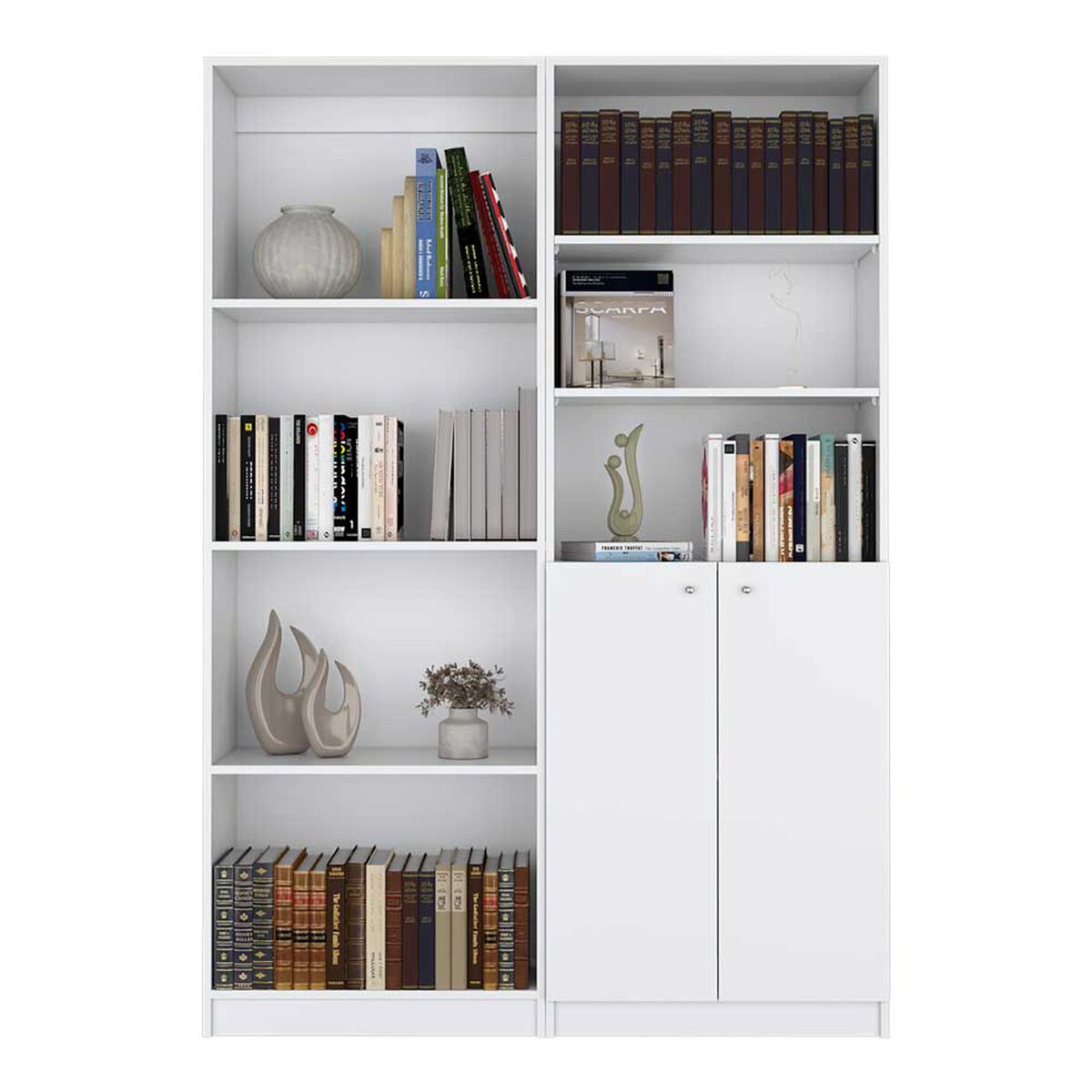 Estante + Estante 2 Puertas TuHome Home Blanco