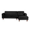 Sof&aacute; Seccional Derecho Latam Home Salerno 3 Cuerpos Negro